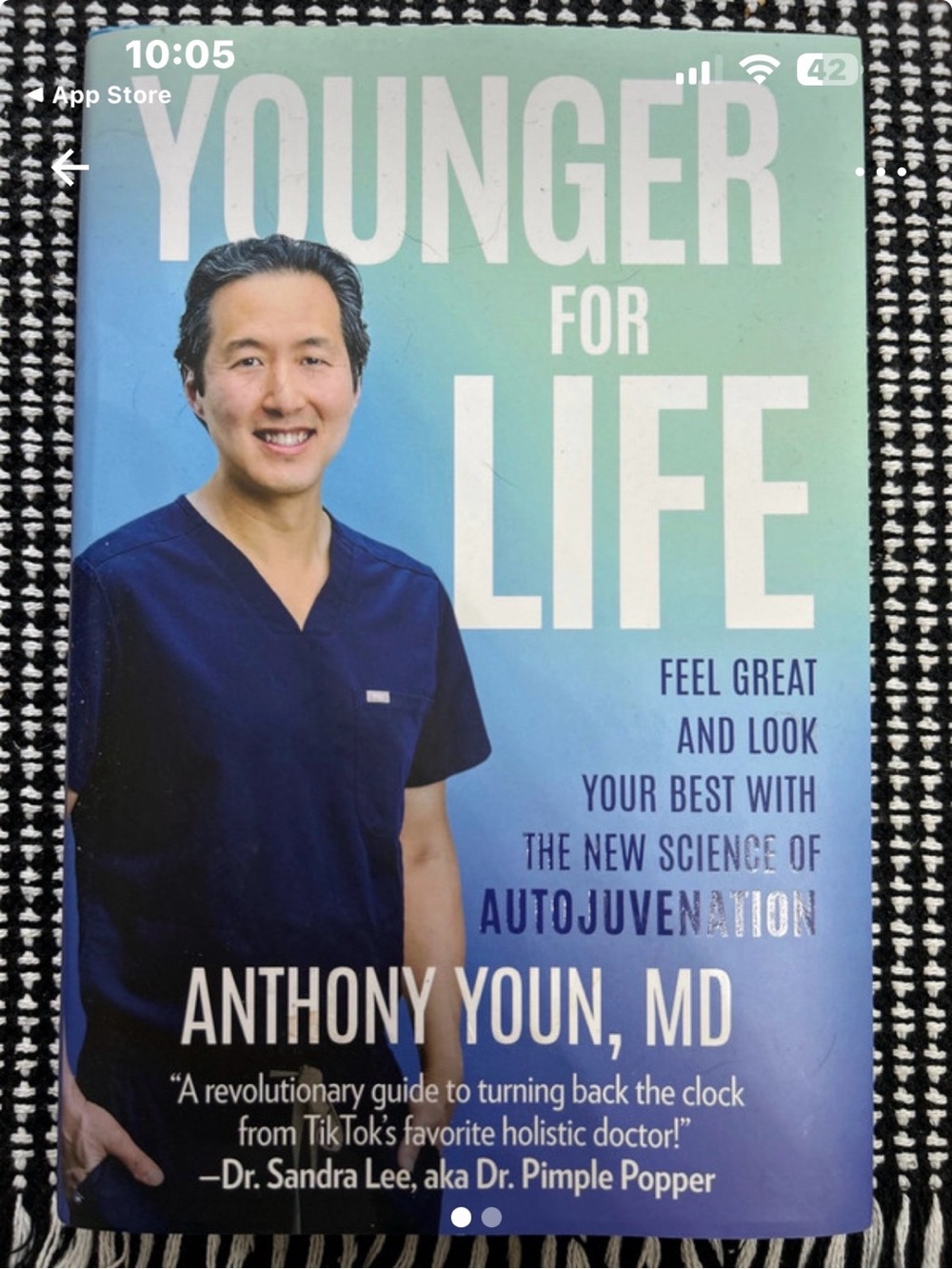 Younger for Life by Anthony Youn, MD - Blue Book Cover